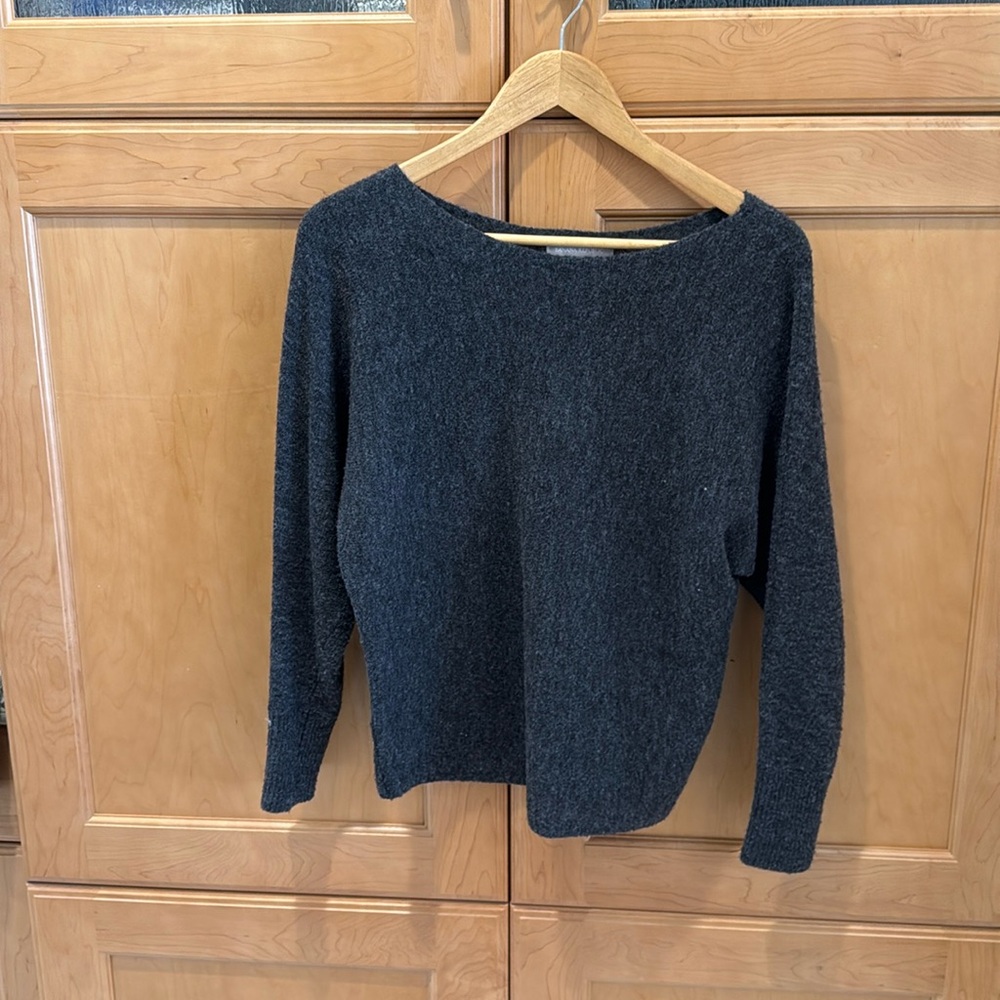 Cozy warm dark grey sweater.